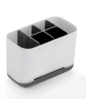 Plastic Razor Shaving Kit and Toiletries Cosmetics Organizer,Toothbrush Caddy, Bathroom Toothbrush Toothpaste Tube Holders Organizer Container Stand Storage Box for Easy-Store(Black)