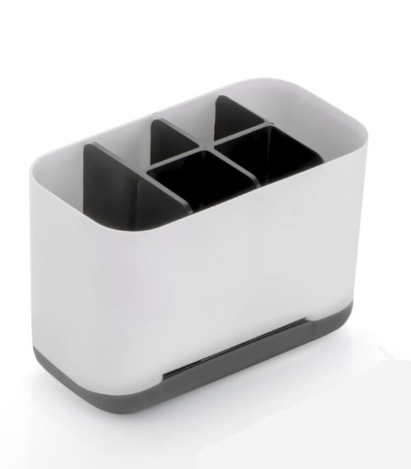 Plastic Razor Shaving Kit and Toiletries Cosmetics Organizer,Toothbrush Caddy, Bathroom Toothbrush Toothpaste Tube Holders Organizer Container Stand Storage Box for Easy-Store(Black)