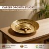 Plus Value Vastu Feng Shui Brass Tortoise with Plate for Career Opportunities and Good Luck Brass Turtle Metal Kachua Plate Handicraft Decor Items for Home, Office for Mom Dad Housewarming