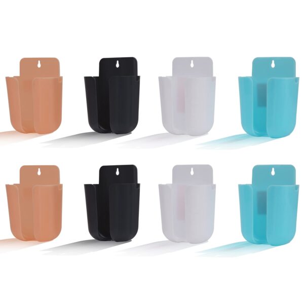 Primelife Plastic Mobile Charging Stand Key Holder, Cloth Hanger for Rumal, Toval Suitable for Wall Home Living Room, Kitchen, Bathroom, Office, School - Multicolor (PH-Prime - 8)