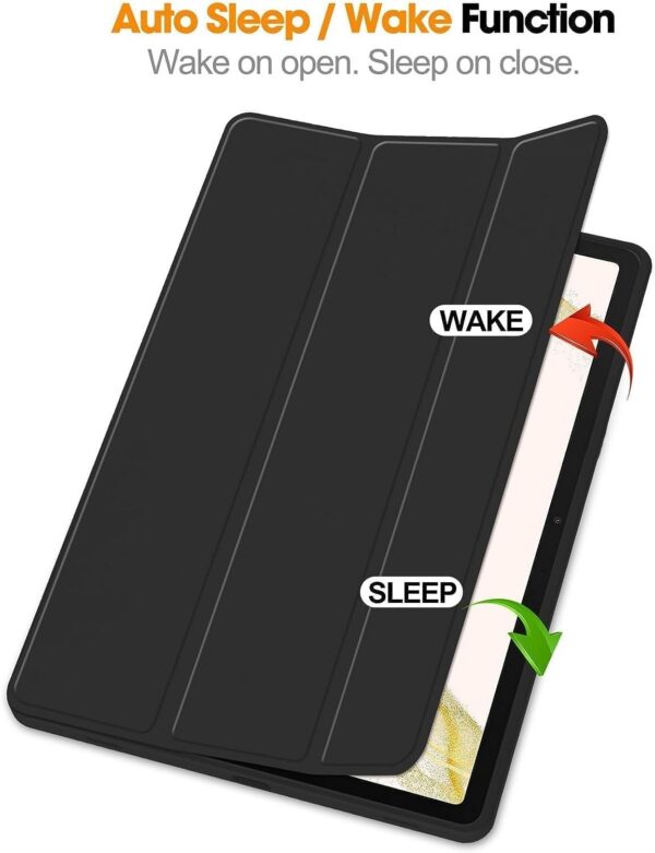 ProElite Cover for Lenovo Tab M11 case Cover, Soft Flexible Flip Case Cover with Pen Holder for Lenovo Tab M11 11 inch with Auto Sleep Wake [Recoil Series] - Black