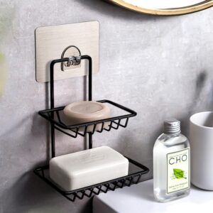 REDSKY Bathroom Accessories 2 Pack, Bathroom Organizer, Bathroom Rack, Bathroom Shelf for Wall, Bathroom Stand, Self Adhesive Bathro|Design - 111 Bathroom Accessory Sets