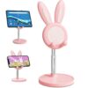 Rabbit Cartoon Phone and Tablet Stand,Desktop Holder for Hands-Free Viewing Rabbit Cartoon Phone and Tablet Stand,Desktop Holder for Hands-Free Viewing Telescopic Desktop Holder, Phone Stand (Pack of 1,Multicolor)