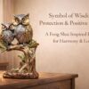 Resin Owl Pair Statue Sitting On Tree - Home Decor/Office Table Top Decoration/Living Room/Garden Showpiece/Gift Item - Pack Of 1 (Design 1), Multicolour