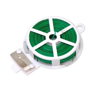 Robustt Twist Tie Wire - Pack of 1 | 50m Robustt Twist Tie Wire - Pack of 1 | 50m Long | Build in Cutter | High Quality Material | Ideal for Plants Support | Easy To Use | Versatile Usage