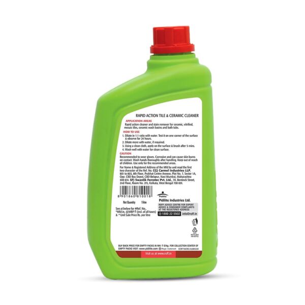 Roff-Cera-Clean-All-Purpose-Tile-Floor-Wall-Cleaner-1-liter-Pack-of-1-Advance-Bedroom-Bathroom-Floors-Removes-Grease-Dirt-Tough-Stains.jpg Roff Cera Clean All Purpose Tile, Floor & Wall Cleaner 1 liter Pack of 1, Advance, Bedroom & Bathroom Floors, Removes Grease, Dirt & Tough Stains