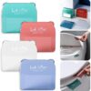 Rushwak(Pack Of 4) Toilet Seat Lifter Self-Adhesive Toilet Seat Holder With Double Tape Toilet Seat Lifter Handle Clip Water Closet Toilet Lifter Avoid Direct Contact With Cover&Seat(Multi) Plastic