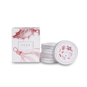 SEVA HOME Travel Candle Trio - Set of 3 Ornament-Print Tin Candles Gift Set | 15-Hour Burn | Natural Soy Wax | Perfect Birthday & Anniversary Gift for Friends & Family | Rakhi Gift | Luxury Gifting