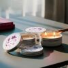 SEVA HOME Travel Candle Trio - Set of 3 Ornament-Print Tin Candles Gift Set | 15-Hour Burn | Natural Soy Wax | Perfect Birthday & Anniversary Gift for Friends & Family | Rakhi Gift | Luxury Gifting