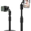 SEVAM Adjustable and Desktop Tabletop Phone Holder Stand for Phone SEVAM Adjustable and Desktop Tabletop Phone Holder Stand for Phone Compatible for All Smartphone Desktop Mobile Phone Holder for Video Recording, Home & Online Classes (Black)