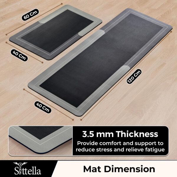 SITTELLA-Rubber-2-Kitchen-Mats-Set-Anti-Skid-Kitchen-Mats-3.5mm-Water-Absorbent-Rug-Carpets-Floor-Mat-for-Home-and-Kitchen-120x40cm-40x60cm-in-Grey-Rectangular.jpg SITTELLA Rubber 2 Kitchen Mats Set, Anti-Skid Kitchen Mats 3.5mm, Water Absorbent Rug, Carpets, Floor Mat for Home and Kitchen (120x40cm & 40x60cm) in Grey, Rectangular