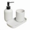 SKADIOO-3-Piece-Soap-Dispenser-Set-for-Bathroom-–-Soap-Dispenser-for-Wash-Basin-Toothbrush-Holder-Vanity-Tray-Countertop-Organizer-for-Modern-Bathroom-Decor-Sink-Storage.jpg SKADIOO 3-Piece Soap Dispenser Set for Bathroom – Soap Dispenser for Wash Basin, Toothbrush Holder, Vanity Tray & Countertop Organizer for Modern Bathroom Décor & Sink Storage.