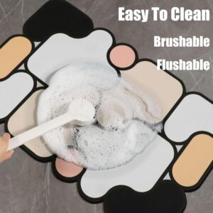 SKVM Memory Foam Water Absorbent Rectangular Shape Mat for Bathroom Kitchen Floor Door Entrance Anti Slip Foot Skid Shower mat (Design 9)