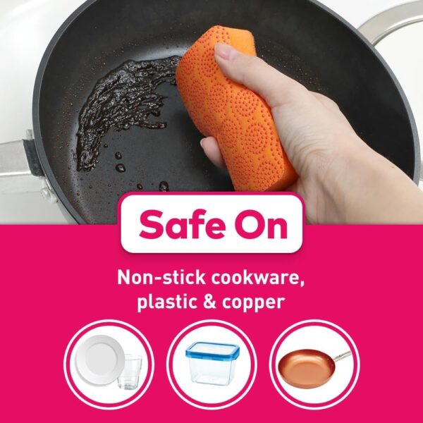 Scotch-Brite-Scrub-Dots-Non-Scratch-Sponge-Suitable-for-Glassware-Ceramics-and-Non-Stick-plastic-and-copper-utensils-rinses-Clean-no-stuck-on-messes-Anti-bacterial-and-Stays-Odor-Free-2-Pieces.jpg Scotch-Brite Scrub Dots, Non-Scratch Sponge Suitable for Glassware, Ceramics and Non-Stick, plastic and copper utensils, rinses Clean, no stuck on messes, Anti-bacterial and Stays Odor Free (2 Pieces)