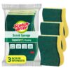 Scotch Brite Scrub Sponge -Pack of 3 for everyday utensil Scotch Brite Scrub Sponge -Pack of 3 for everyday utensil cleaning (Kitchen Scrubber with Sponge)