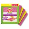 Scotch-Brite Sponge Wipes- Reusable, Kitchen and House Cleaning- Easy to use, Cleans any mess in a swipe, Absorbs water its own 10x weight, Multi- color, Biodegradable (pack of 5)