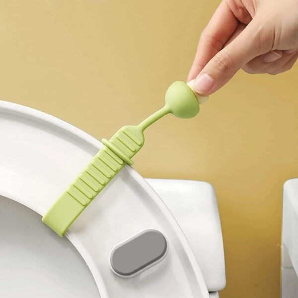 Shivstor Silicone Toilet Seat Cover Lifter Self Adhesive Lifting Handle Shivstor Silicone Toilet Seat Cover Lifter Self Adhesive Lifting Handle Touch Free Seat Holder Adjustable Bathroom Accessories Durable Hygienic Multicolor 1 piece