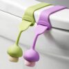 Shivstor Silicone Toilet Seat Cover Lifter Self Adhesive Lifting Handle Touch Free Seat Holder Adjustable Bathroom Accessories Durable Hygienic Multicolor 1 piece