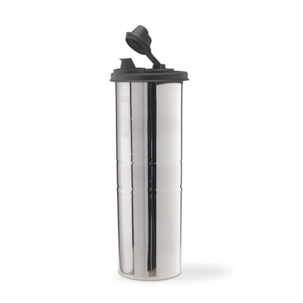 SignoraWare Easy Flow Stainless Steel Oil Dispenser | Airtight & SignoraWare Easy Flow Stainless Steel Oil Dispenser | Airtight & Spill proof | Food grade | Pourer Drizzler | Easy to Clean | Best for Essential Oils & Grilling | Best for Home Use (1.1 Ltr | Black)