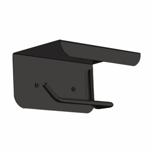 SmartSlide Stainless Steel Toilet Paper Holder with Shelf, Toilet Tissue Holder for Bathroom, Toilet Tissue Paper Roll Stand, Wall Mounted Toilet Paper Holder with Mobile Stand