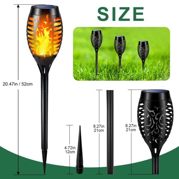 Solar-Outdoor-Lights-8-Pack-12-LED-Solar-Torch-Lights-with-Flickering-Flame-for-Garden-Decor-Waterproof-Solar-Garden-Lights-Outdoor-Decor-Lighting-for-Yard-Path-Patio-Solar-Flame-Torches.jpg Solar Outdoor Lights - 8 Pack 12 LED Solar Torch Lights with Flickering Flame for Garden Decor Waterproof Solar Garden Lights Outdoor Decor Lighting for Yard Path Patio Solar Flame Torches