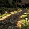 Solpex 16 Pack Solar Lights Outdoor Pathway,Solar Walkway Lights Outdoor,Garden Solpex 16 Pack Solar Lights Outdoor Pathway,Solar Walkway Lights Outdoor,Garden Led Lights for Landscape/Patio/Lawn/Yard/Driveway-Cold White (Stainless Steel) (Warm White)