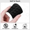 Sounce Suction Phone Case, Silicone Suction Phone Case for Hands-Free Mobile Accessory Holder Grip, Video Phone Accessory Compatible Mirror, Shower-Black (Pack of-1)