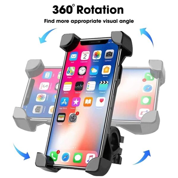 Sounce Waterproof New Bike Phone Mount Anti Shake and Stable 360‚° Rotation Bike Bicycles Accessories for Any Smartphone GPS Other Devices Between 3.5 and 6.5 inches