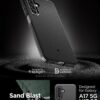 Spigen Sand Blast for Samsung Galaxy M17 5G Case Cover, Samsung A17 5G Case, F17 5G Back Cover (2025) - TPU｜Matte Black