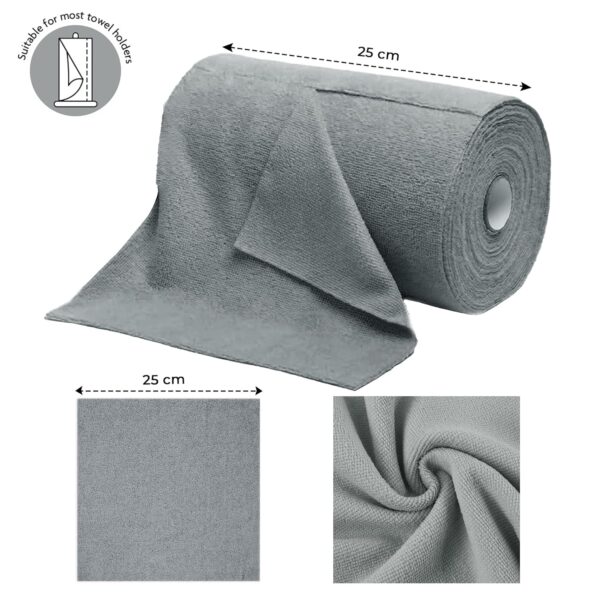 Story@Home Microfiber Cleaning Cloth Roll, 20Pcs, 4000 Times Washable - 10X Cheaper Than Paper Kitchen Towel Roll - Ultra Absorbent Lint Free Microfiber Cleaning Cloth for Kitchen - Tearable, Reusable