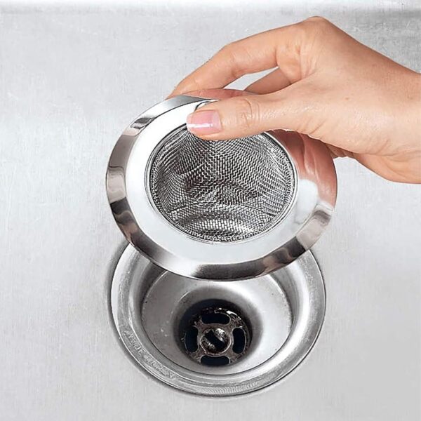 Sulfar Stainless Steel Sink Strainer | Kitchen Drain Basin Basket Sulfar Stainless Steel Sink Strainer | Kitchen Drain Basin Basket Filter & Stopper (4 Inch, 10cm) Chrome