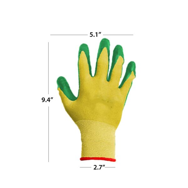 TrustBasket Gardening Gloves - Ergonomically Designed, Breathable Material, Crinkle Finish for Superior Grip, Polyester Cotton Seamless Liner, Heavy Duty Hand Gloves Farming & Agriculture