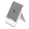 Tukzer Foldable & Portable Desktop Telescopic Smartphone Tablet Table Stand Tukzer Foldable & Portable Desktop Telescopic Smartphone Tablet Table Stand with Adjustable Height, Angle & Silicone Pad Supports Upto 11 Inch(27cm) Tab for Android & Mobile (White)