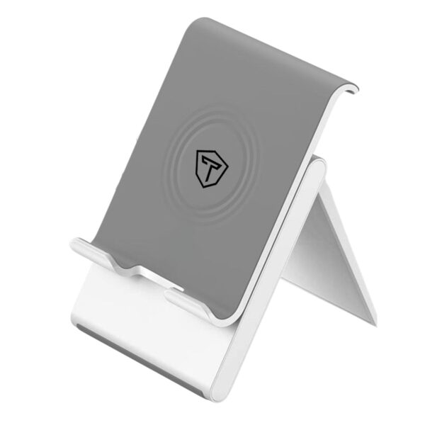 Tukzer Foldable & Portable Desktop Telescopic Smartphone Tablet Table Stand Tukzer Foldable & Portable Desktop Telescopic Smartphone Tablet Table Stand with Adjustable Height, Angle & Silicone Pad Supports Upto 11 Inch(27cm) Tab for Android & Mobile (White)
