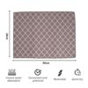 U & U UNIQUE UTILITIES Microfiber Dish Drying Mat (50 x 38 cm) | Kitchen Mat for Counter | Quick Dry Water Absorbent Mat | Placemat for Dish Drying | Super Draining Mat for Kitchen (Grey)