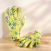 UGAOO Gardening Gloves for Home Garden (1 Pair) - Durable UGAOO Gardening Gloves for Home Garden (1 Pair) - Durable Hand Gloves for Home Gardening Work, Plant Care, Digging, Weeding & Outdoor Tasks | Reusable Protective Garden Gloves - Green