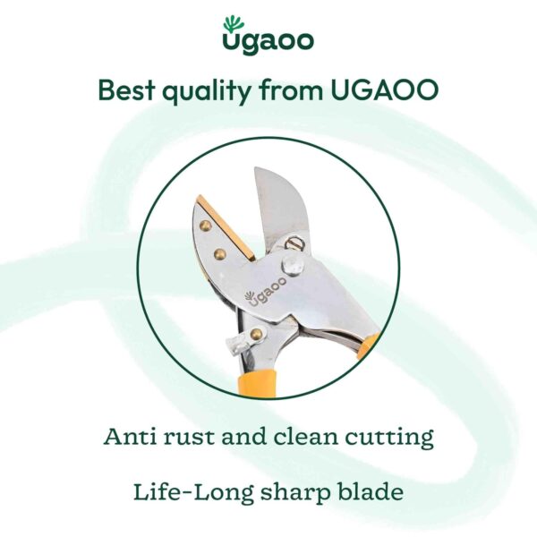 UGAOO Pruner Cutter Heavy Duty | Gardening Scissor | Plant Cutter for Garden | Pruners for Plants | Branch Cutter for Plants | Pruning Shears Tool | Wood Stem Cutting Accessory Home Garden Use