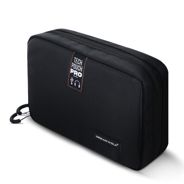 URBAN WOLF Tech Pouch Pro: Waterproof Organizer for Electronics, Gadgets, Cables, Hard Disks and Accessories - Travel Kit