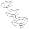 Unify 3 Pieces Stainless Steel Trivets Hot Pot Mat Stand for Kitchen Utensil Vessel Holder/Dining Table/Cooker Ring/Cooling Steaming Rack Stand/Round Pads Holder Cookware Fit (Size-6,7, 8)