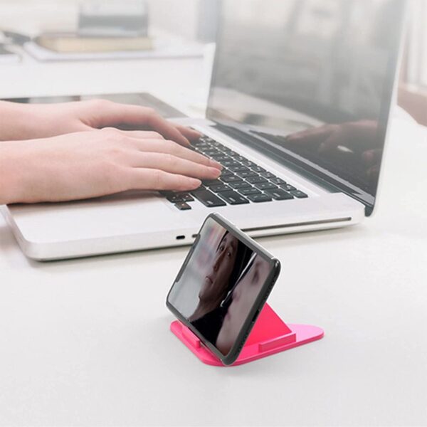 Universal Desk Table Mobile Holder Stand Triangle Pyramid Shape Mobile Holder Anti Slip, Safe, Multi Angle Table Mobile Holder,Mobile Stand (Multi Color)