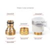 Universal Tap Connector,2 in 1 Faucet Connecter Adapter,Alloy Material Pipe Connector for Tap 3/4 & 1/2 Inch,Quick Connection to Car Wash Spray Gun,Garden Water Hose Accessories for Gardening, Kicthen