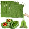 VOLTURI Reusable Vegetable Storage Bags Set (6 pcs) – Breathable VOLTURI Reusable Vegetable Storage Bags Set (6 pcs) – Breathable 100% Cotton Mesh for Fridge, Keeps Veggies Fresh Longer, Prevents Excess Moisture & Drying, Eco-Friendly, Washable Produce Bags