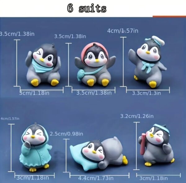 VRB Dec Miniature Decor Items Set for Unique Gift,Home,Living Room,Office,Restaurant Decor,Military Showpiece,Perfect Valentine Decoration Items ((Cute Penguin Miniature))