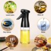 Vasukie 2-in-1 Olive Oil Sprayer and Dispenser Bottle for Kitchen | 500ml Glass Bottle with Premium Nozzle | Cooking Sprayer for Healthy Cooking and Salad Making (Spray Bottle)