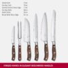 Victorinox "Grand Maitre" Premium Kitchen Knife Set - 6 Pc Stainless Steel Forged Knives for All Kitchen Jobs, with Beechwood Storage Block, Swiss Made