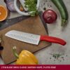Victorinox Swiss Classic 4 Pc Knife Set - Stainless Steel Cutting, Chopping & Peeling Knives, Red, Swiss Made
