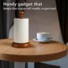 Vintageware® Handcrafted Wooden Kitchen Tissue Paper Roll Stand Holder, Foil Holder (Gem Top) || Kitchen Accessories, Towel Roll Stand Holder, Napkin & Tissue Dispenser Holder Stand (Mango Wood)