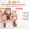 Wall-Mobile-Holder-Multi-Purpose-Mobile-Stand-Remote-Holder-Mobile-Charging-Stand-Phone-Stand-for-Charging-with-Pen-and-Key-Holder-Useful-Gadget-Orange.jpg Wall Mobile Holder | Multi-Purpose Mobile Stand | Remote Holder & Mobile Charging Stand, Phone Stand for Charging with Pen and Key Holder Useful Gadget- Orange