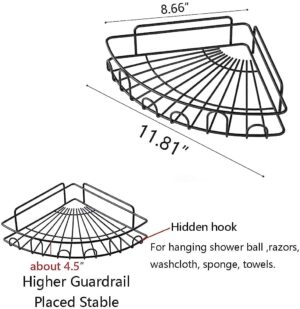 Wall Mounted Self-Adhesive Bathroom Corner Shelf/Kitchen Rack & Holder - Bathroom Accessories