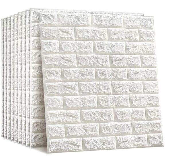 Wall Stickers Wallpaper PE Foam Brick Design DIY Decal (70 x 77 cm) 3D Frames PVC DIY Self Adhesive